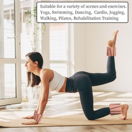 Wrist Weights set for Women, 2 sets of 1 lb each, Silicone Ankle & Wrist Weights for Women & Men, Adjustable Weight fit for Yoga, Dance,Hiking, Jogging,Pilates, Aerobic Exercise and Strength Exercise