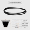 sourcing map 2pcs 3VX1120 Rubber V-Belt, Raw Edge Cogged Industrial
