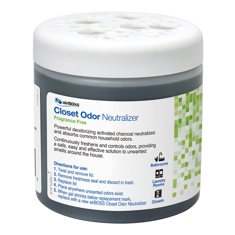 airBOSS Closet Odor Neutralizing Gel - Fragrance-Free - 17 oz