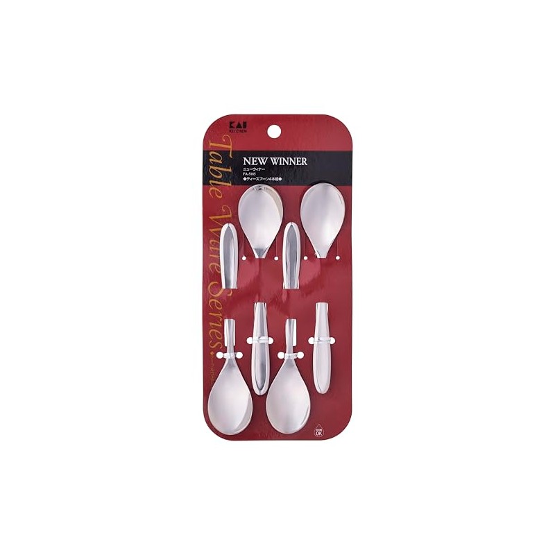Kai FA5185 Simple New Winner Spoon Tea Set of 4