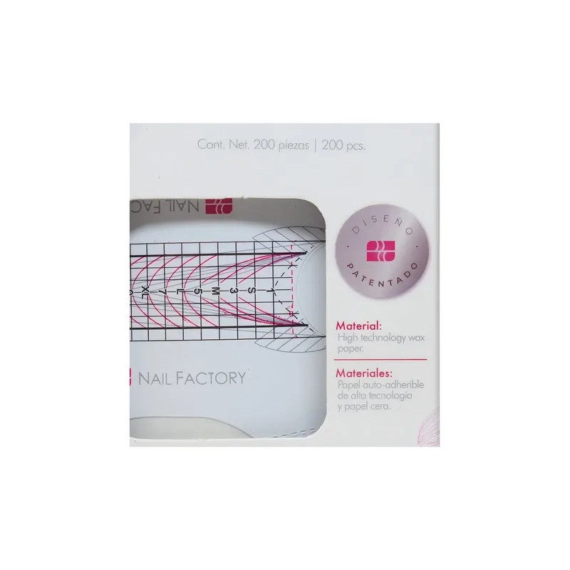 Formas Esculturales Uñas Autoadhesivas Nail Factory Pack 200 Piezas