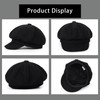 Kids Girls Wool Beret Newsboy Cap - Classic Cabbie Hat