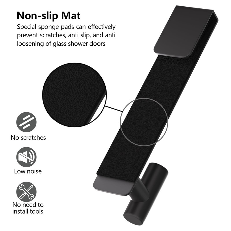 PMMASTO Shower Door Hooks, (7.5 Inch) Extended Over Door Hooks