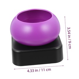 Operitacx Electric Bead Threading Machine Electric Clay Beading Hooks Twine Beads Kit Spinner for Beads Making Fuse Waist Bead Loom Bead Spinner Bowl for Beads Kits Abs Purple