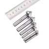 6 Pcs Cobalt Steel Single-End Countersink Chamfer Tool Deburring Tool