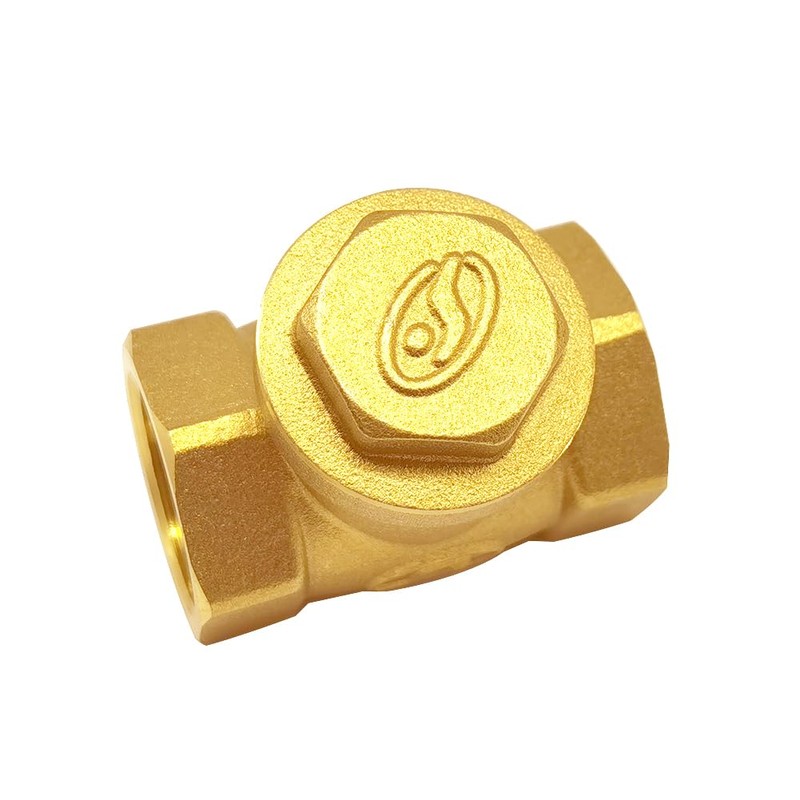 Joywayus 1/2” Female Thread Brass Horizontal Check Valve DN15 One-Way