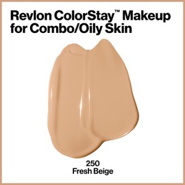 Revlon ColorStay Liquid Foundation Makeup for Combination/Oily Skin SPF 15, Longwear Medium-Full Coverage with Matte Finish, Fresh Beige (250), 1.0 oz