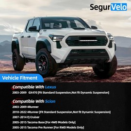 SegurVelo K90677 K90683 - Enlace de barra estabilizadora delantera para Lexus 2003-2009 GX470, apto para Toyota 2003-2022 4Runner [no apto para suspensión dinámica], 2007-2014 FJ Cruiser, 16-22 Tacoma