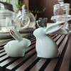 MOZEO One Set Ceramic Bunny Ornaments Tea Pet Cute Rabbit