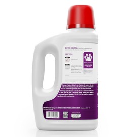 Hoover Pet Hard Floor Cleaner, Concentrated Pet Cleaning Solution for Hard Floor Machines, 64 fl oz Formula, White AH31451