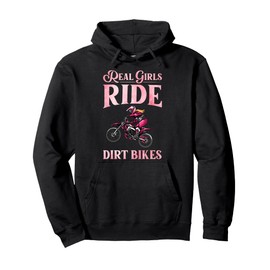 Cool Dirt Bike Art For Women Girls Motocross Racing Dirtbike Pullover Hoodie