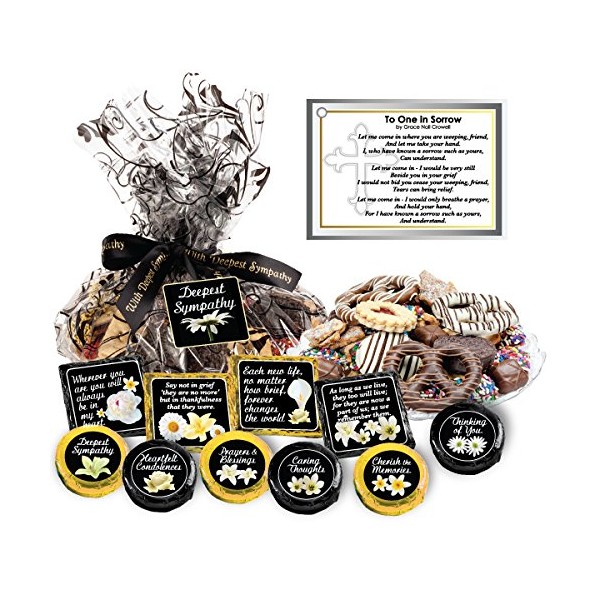 SYMPATHY 'COOKIE TALK' 2 LB. COOKIE PLATTERS ( COOKIES WITH MESSAGES)
