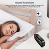 Vinabo Digital Alarm Clock with 7 Color Night Light, 4