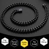 Chains for Women Black Cuban Link Chain for Men Curb