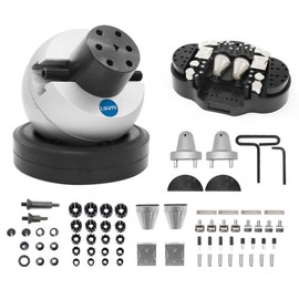 Lakimi Ball Vise - 5 Inch Engraving Block with 71PCS Set Engraving Tool 360°Rotation Engraving Block vise Professional Ball Vise for Jewelry Making Setting Stone Tool A03C, Silver, LK-A03C