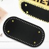 6 Pack PU Leather Bag Bottom Oval Wallet Bottom for