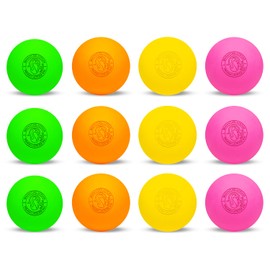 Signature Lacrosse Ball Set - Packs of 2, 4, 8, 12, and 100 - No Chemical Smell Massage Balls, Myofascial Release Tools, Back Roller, Muscle Knot Remover