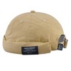 Clakllie Lightweight Brimless Hat Daily Beanie Docker Cap Plain Sailor