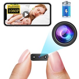 Smallest Wireless WiFi Battery Camera,HD1080P Remote Camera,Portable Video Recording Live Feed,Smart Home Baby Monitor with Night Vision,Motion Detection,Cloud Storage for Security with iOS Android