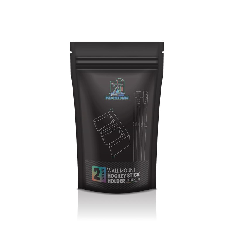 Bold Print Labs Wall Mount Hockey Stick Holder | Ice