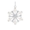 Melrose International Snowflake Ornament (Set of 2) 5" H, 5.5"