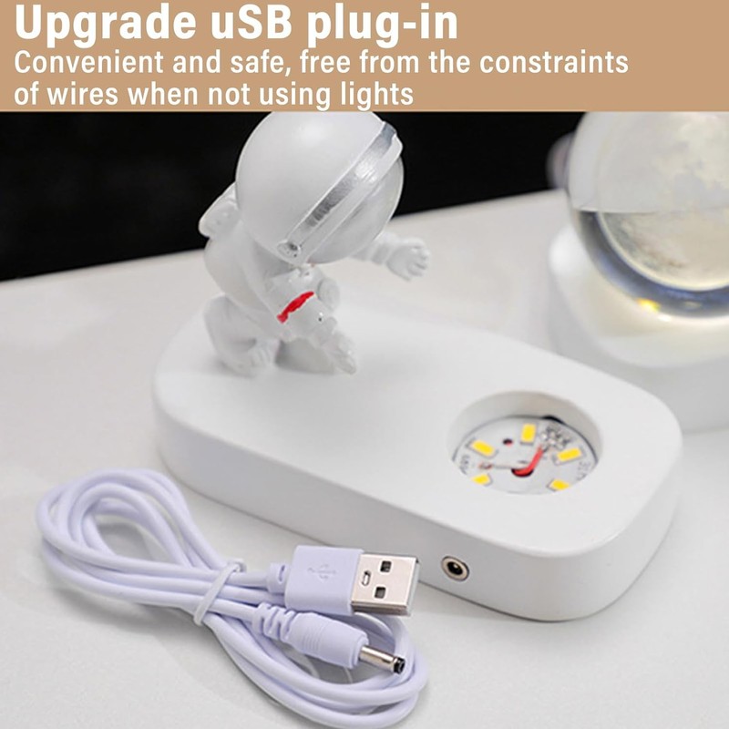 3D Planetary Models Night Light, Crystal Ball Night Light, Astronaut