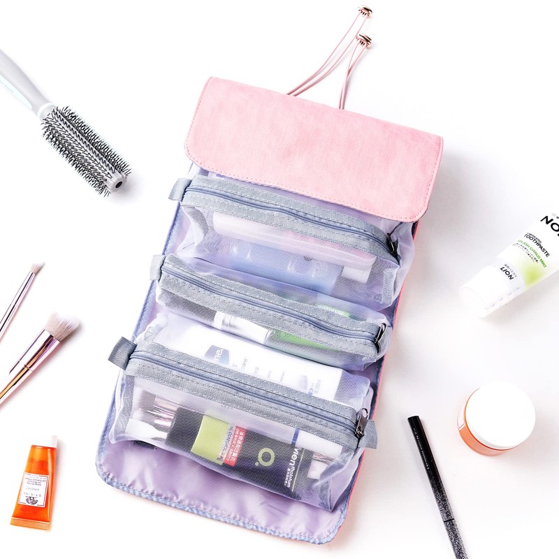 SOMIER Cosmetic Pouch, Makeup Pouch, Divider Travel Pouch, Toiletry Pouch,