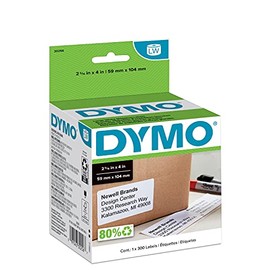 DYMO - Etiquetas de envío grandes LW auténticas para impresoras de etiquetas LabelWriter, para imprimir direcciones de hasta 6 líneas, 2-5/16 x 4 pulg