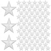 1.14" Mini White Iron on Stars, 80 PCS White Star