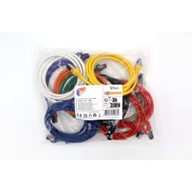 1aTTack.de 10x 1.5 M CAT7 Netzwerkkabel - 10 Gigabit - RJ45 Patchkabel Ethernet Kabel (SFTP PIMF LSZH CU) - für DSL LAN Switch Modem Router Patchpanel CAT7 CAT6 CAT5 - mehrfarbig