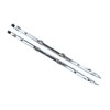 2Pcs Chrome Rear Left and Right Side Bumper Fascia Molding