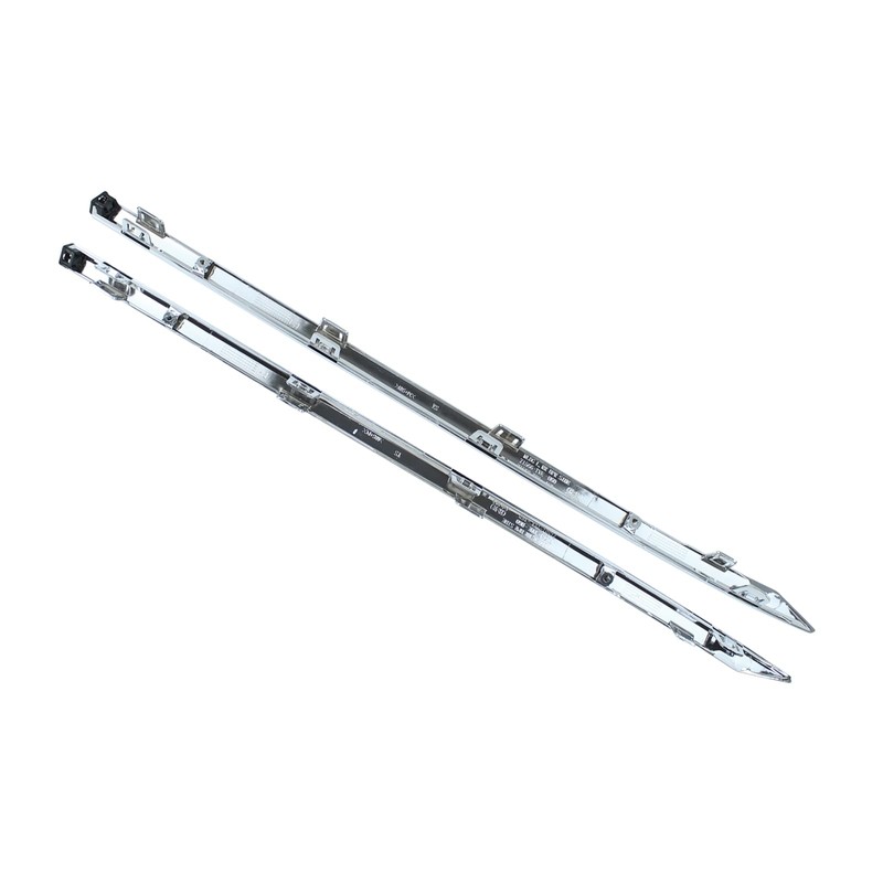 2Pcs Chrome Rear Left and Right Side Bumper Fascia Molding