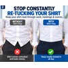 Men'S Nylon Shirt Stays with Anti-Slip Elastic Grip and Adjustable