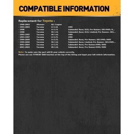 KAC Hydraulic Power Steering Rack and Pinion Fit for 1996-2002 4Runner All Models, 1995-2004 Tacoma 2.4L 2.7L 3.4L 4WD, 1998-2004 Tacoma 2.7L 3.4L RWD - 971697