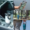 TYESO Tumbler with Straw, 1050ml Coffee Thermos, Vacuum Insulated Handle