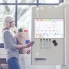 POPRUN Magnetic Family Planner Weekly Planner Magnetic Board Fridge Wipe