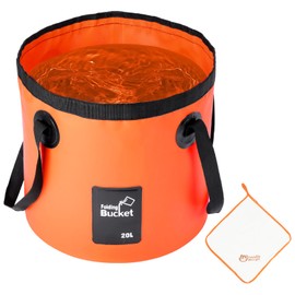 OdiuK Folding Bucket, 20L Handy Folding Bucket, Easy to Clean for Camping, Outdoor Portable Lightweight Buckets for Traveling Fishing Hiking Camping Boating