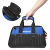 WORKPRO 16-inch Wide Mouth Tool Bag with Water Proof Molded
