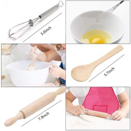 Popular Gifts for 2-6 Year Old Girls Boys, Chef Costume Set for Kids Apron for Girls Kids Chef Hat and Apron Toddler Cooking Toys Birthday Xmas Gifts for kids Stocking Stuffer for Toddlers Pink