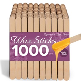 Stock Your Home (1,000 Pcs) Wooden Popsicle Sticks for Crafts Bulk 4.5-Inch, Wood Sticks Tongue Depressors, Food, Ice Cream, Epoxy Mixing, Wax and Waxing