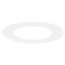 1-Pack Goof Rings for 4 Inch Recessed Lights, 4.3" ID 6.7" OD Durable Plastic Trim Ring Flush Mount White Can Light Trim Ring Cover for Ceiling Can Downlights