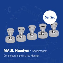 MAUL 6168696 Neodymium magnet, cone-shaped, other, 3,5 Kg