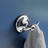 Croydex Flexi-Fix Grosvenor Chrome Easy to Fit Robe Hook ,