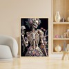 DOMROM Skull Flower Diamond Painting Kits for Adults, Sugar Skull