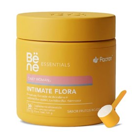 Probióticos Suplemento para Mujeres 135g - Intimate Flora Lactobacillus, D-Manosa, Arándano Pacran™ con Zinc - Polvo Sabor Frutos Rojos Línea Essentia
