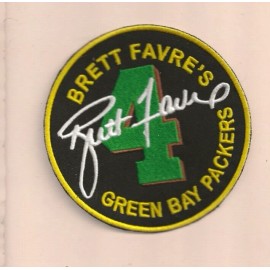 NEW 4 INCH BRETT FAVRES GREEN BAY PACKERS IRON ON PATCH FREE SHIP
