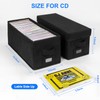 BOATISLE CD Case Holder with Handles and Lid – CD
