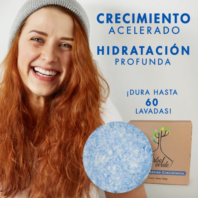 Shampoo Sólido Árbol Verde Bergamota Cola Caballo 50g