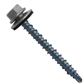 Metal Roofing Screws: (250) 10 x 2" NO Paint Galvanized Hex Head Mini Driller Sheet Metal Roof Screw. Self Starting Metal to Wood siding Screws. EPDM Washer.