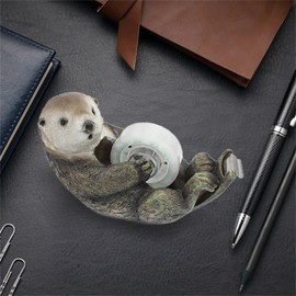 Novelty Tape Dispenser,Animal Otter Tape Dispenser,Otter Lover's Gift,Cute Stationery Sets,Animal Tape Cutter for Desk Office,Holds Tape up to 5cm/2inches Wide x 0.7cm/0.28inch